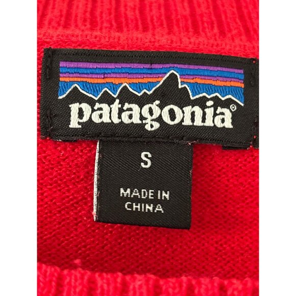 Patagonia Red Organic Cotton Knit Sweater Top - Picture 3 of 9